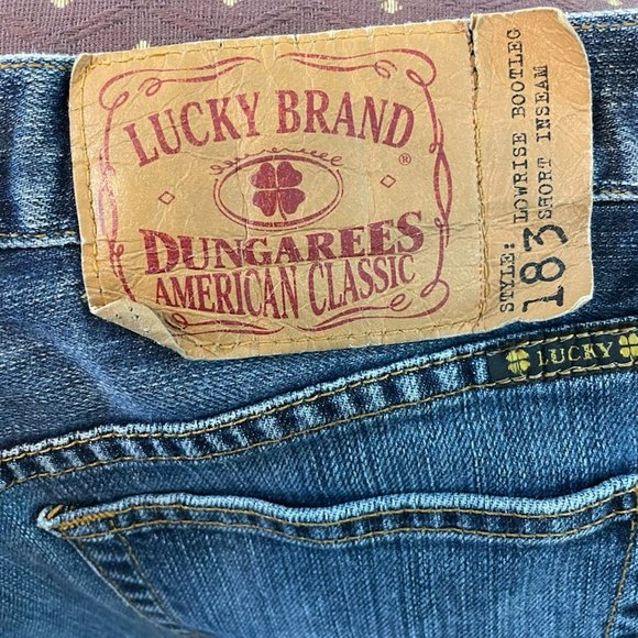 Lucky Brand by Gene Montesano Low Rise Bootleg Dungarees - Picture 5 of 7